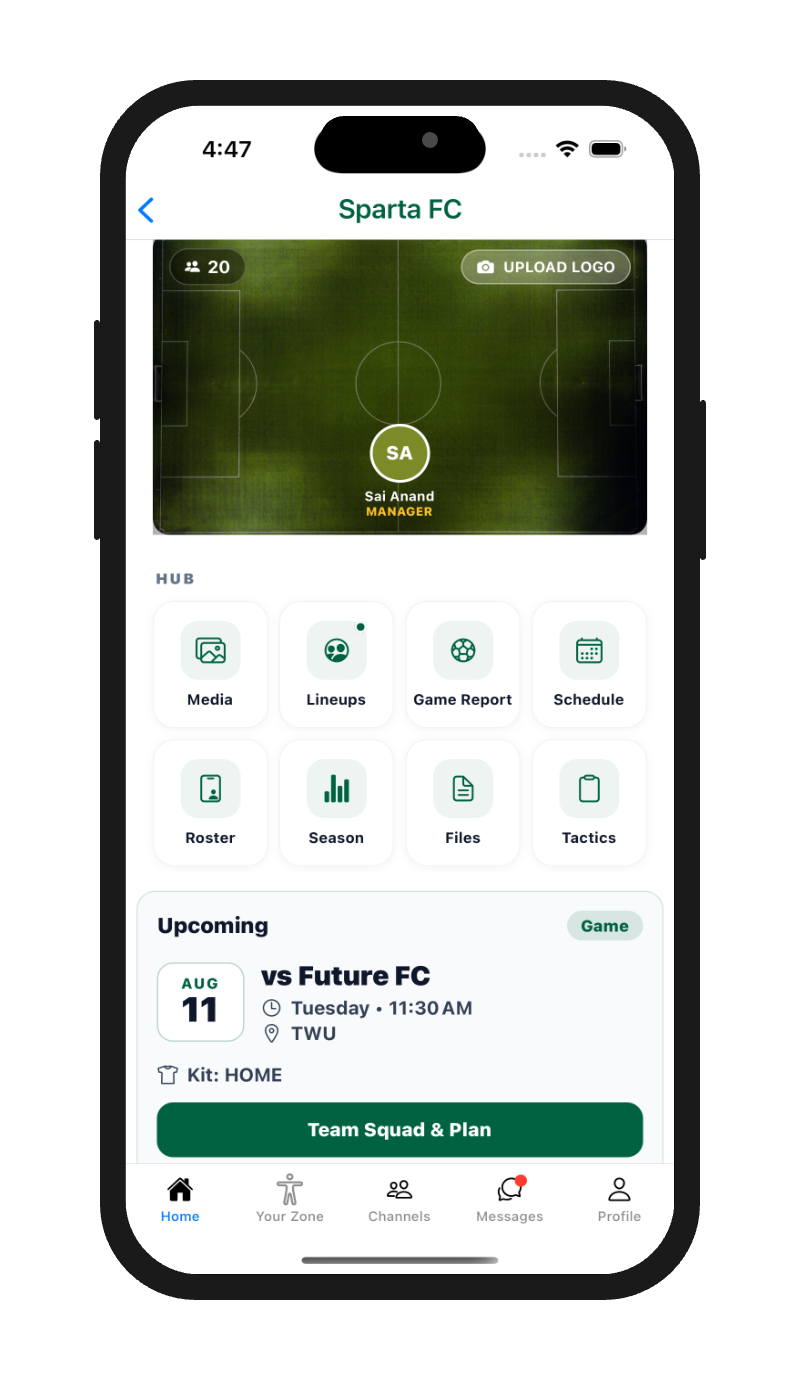 Plan screen